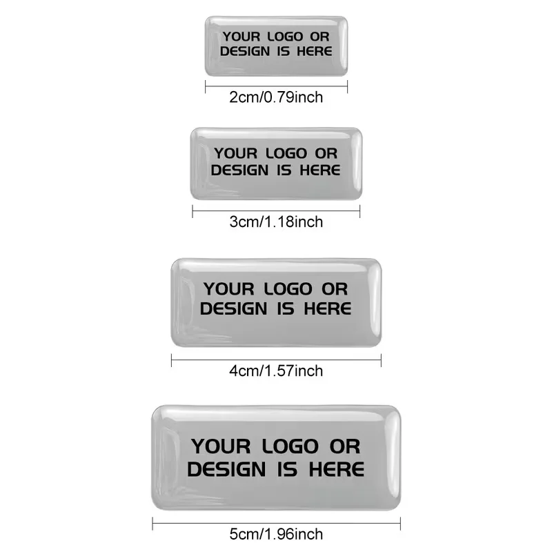 Personalized Dome Epoxy Resin Stickers |   Customized Logo Text and Image Decals Suitable for All Surfaces