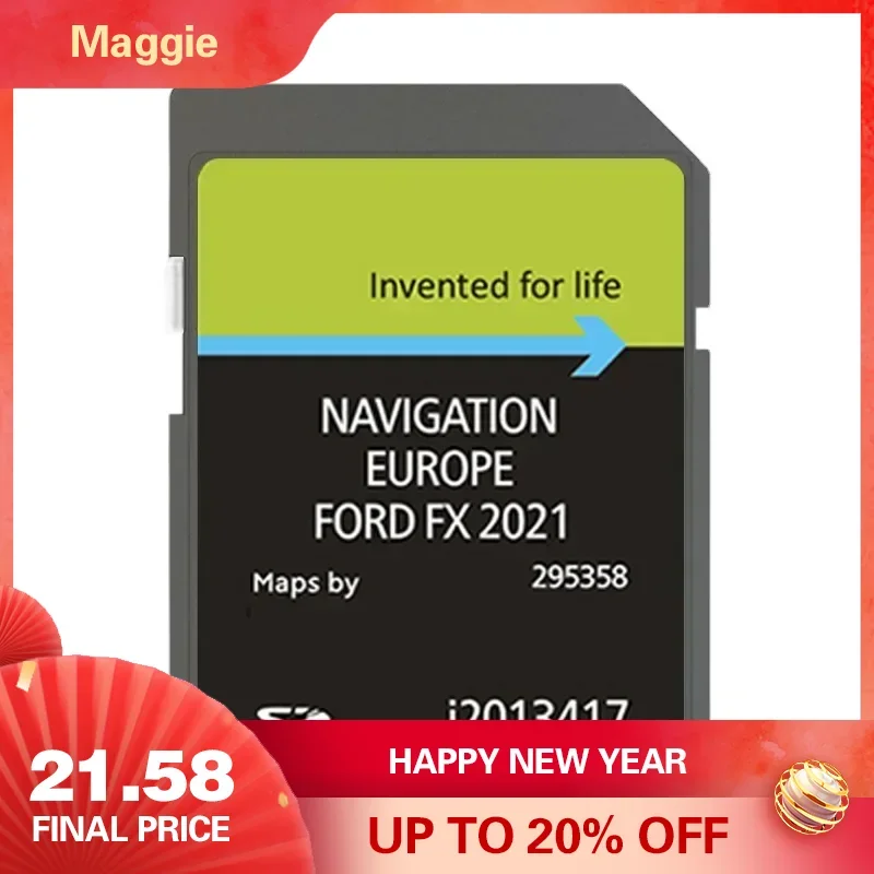 for Ford FX 2021 GPS Card C-Max Focus Mondeo Kuga Galaxy Transit Bosch i2013417 SAT Navigation SD Card