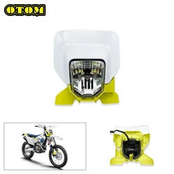 Motorcycle For HUSQVARNA LED Unit Headlight Assembly Headlamp Housing Cover Head Light Mask Guard FE TE 150 250 350 450 501 2024