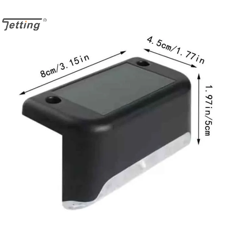 1/4Pcs LED Solar Deck Light Outdoor IP44 Waterproof Solar Power Garden Lamps For Railing Stairs Step Fence Yard Patio Pathway