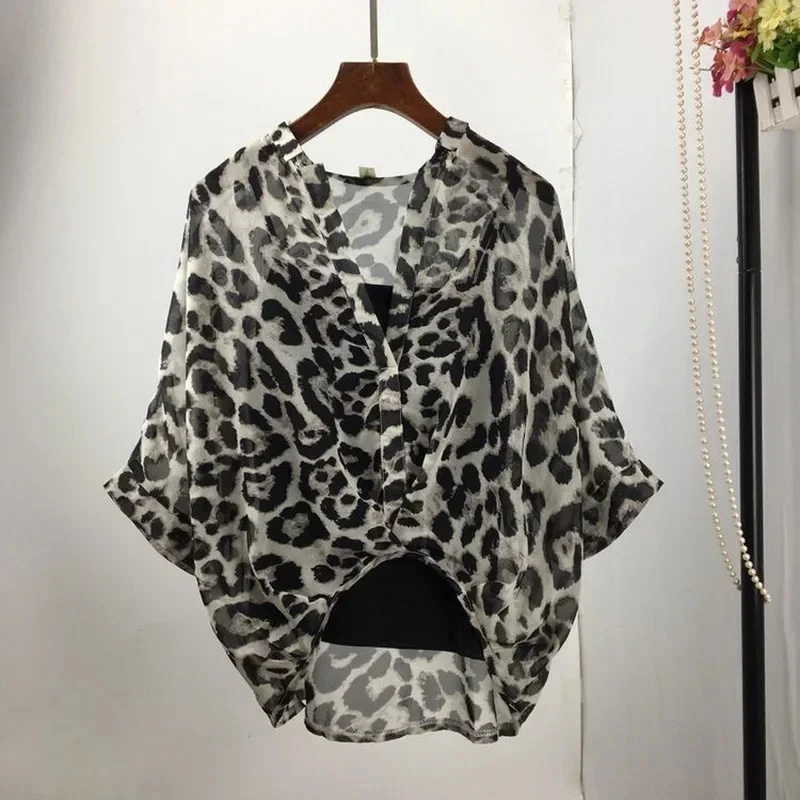 2025 Moda Set due pezzi Camicie in chiffon Mezza manica estiva Allentata scollo a V Grembiule casual Canotta solida sexy e slim fit 19483