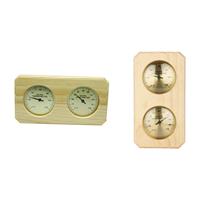 Sauna Hygrothermograph Temperature Humidity Gauge Equipment Wooden Thermometer Hygrometer for Bedroom Baby Room Gym Indoor Bath