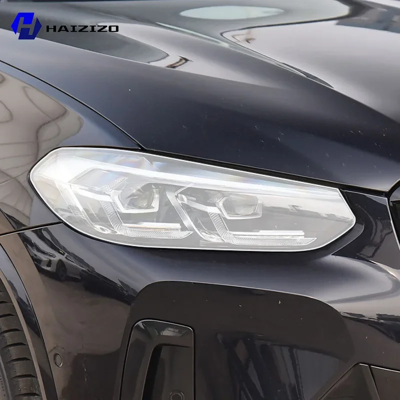 

Для BMW X3 G01 2018-2023 защитная пленка для фар автомобиля, защитная наклейка из ТПУ, дымчато-черная, против царапин и царапин, ремонт