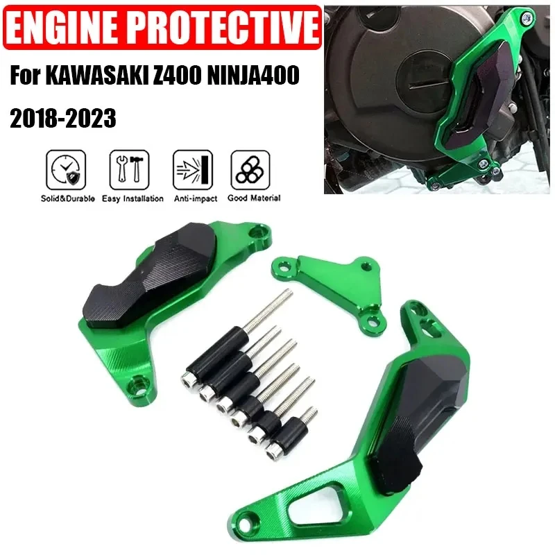 

For KAWASAKI Z400 NINJA400 Ninja 400 Z 400 2018-2023 Motorcycle CNC Engine Protective Cover Fairing Guard Sliders Crash Pad