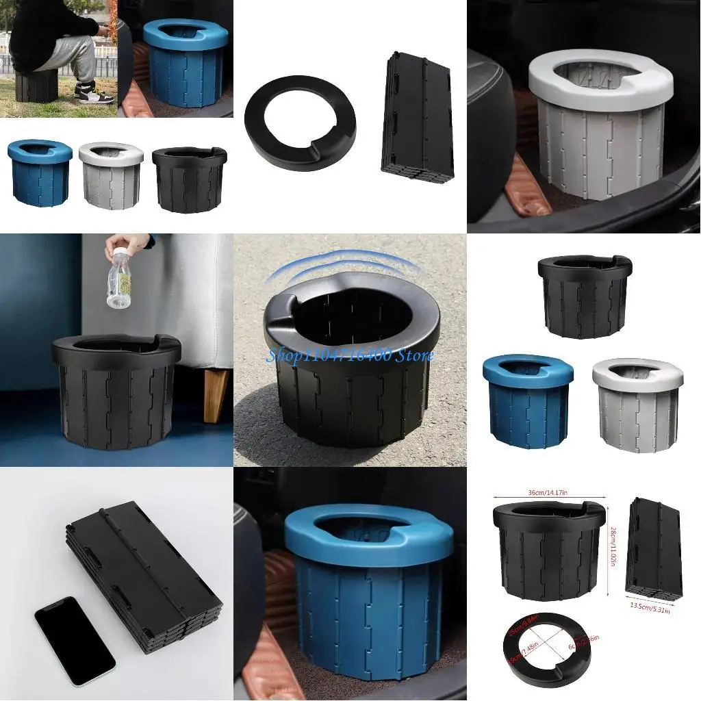 

y1gd Upgrade Portable Car Toilet Easy to Carry Compact Camping Toilet Commode Large Camping Toilet for Adult