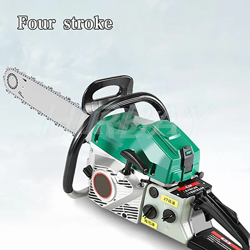 Handheld 2 Stroke Gas Powered Chainsaw High Performance For Tree Cutting And Logging Small And Portable For Home Use