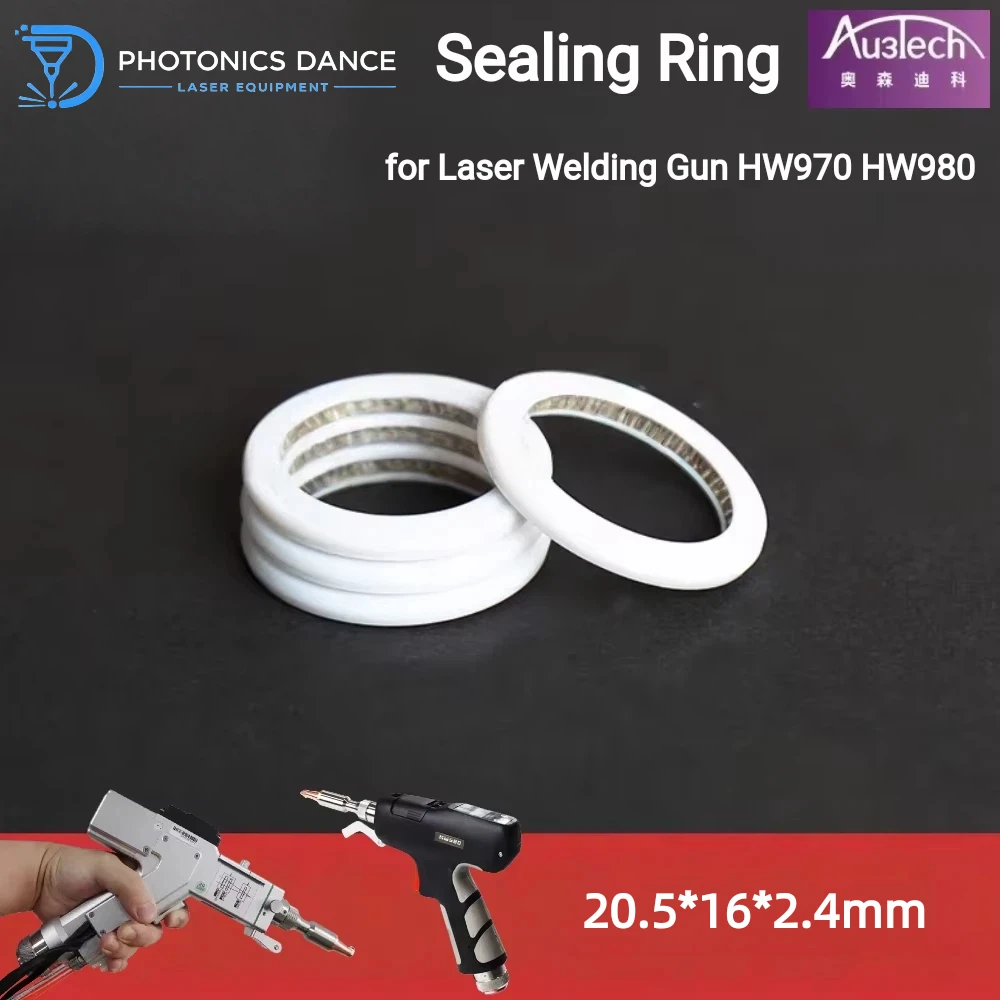 Au3Tech Laser Welding Gun Head HW970 HW980 Sealing Ring 20.5x16x2.4 Protective Lens Focusing Lens Seal Ring Pressing Ring