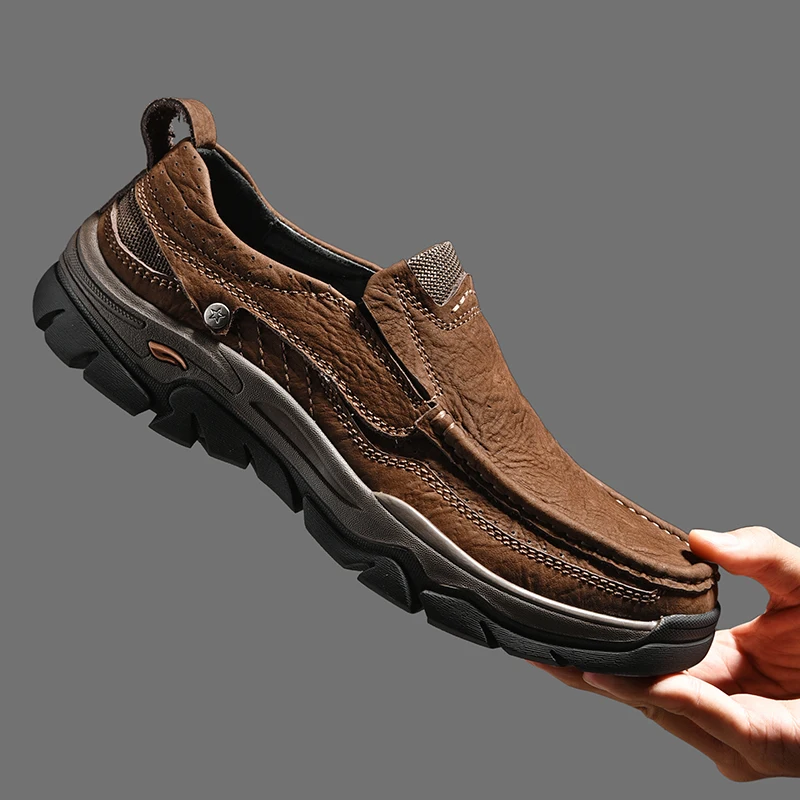 New Thick Bottom Non Slip Leisure Breathable Autumn Soft Bottom Sports Outdoor High End Exquisite Mountaineering Shoes
