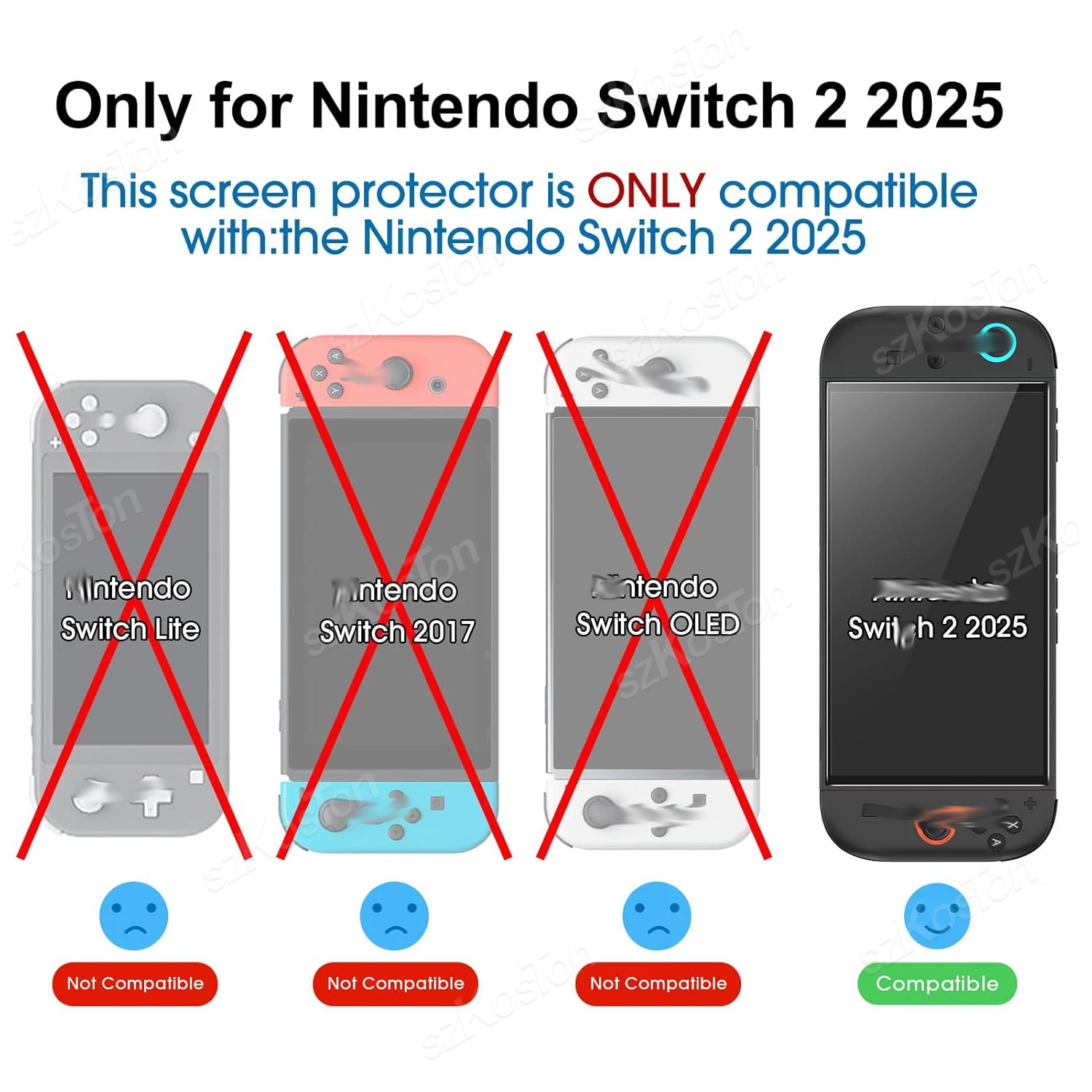 1/2PCS 9H Tempered Glass for NS Switch 2 2025 Screen Protector for Switch2 Protective Film Anti-Scratch Gaming Accessories