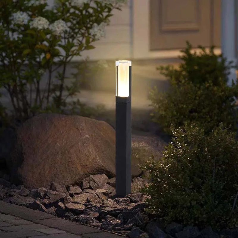 

AiPaiTe outdoor waterproof lawn lamp simple Scandinavian garden lights garden outdoor landscape villa garden park ground lights