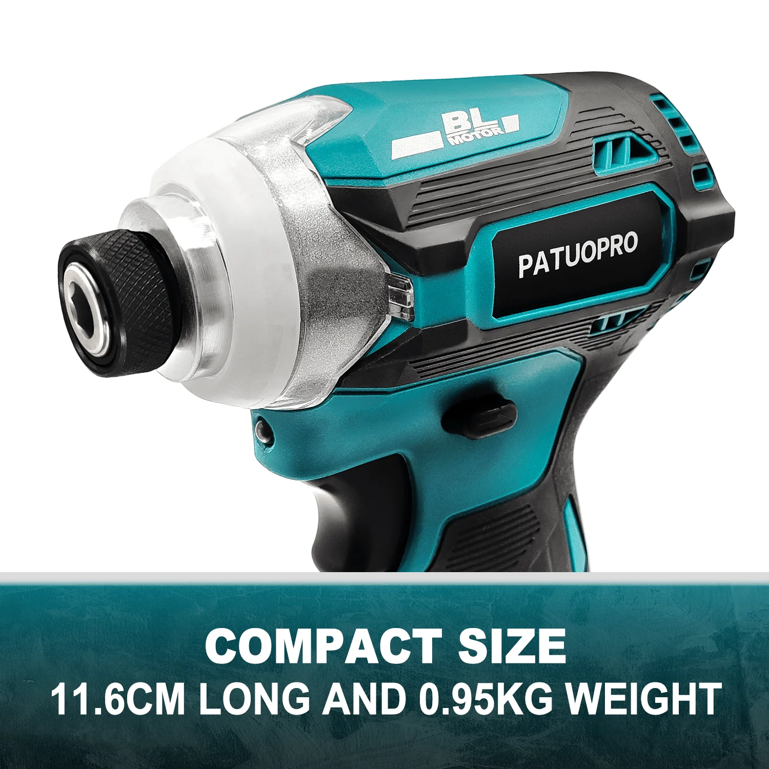 Cordless Brushless Impact Driver Kit Electric Screwdriver 4-Speed 1/4-Inch Hex 3-LED Light for Makita 18v Battery(No Battery)