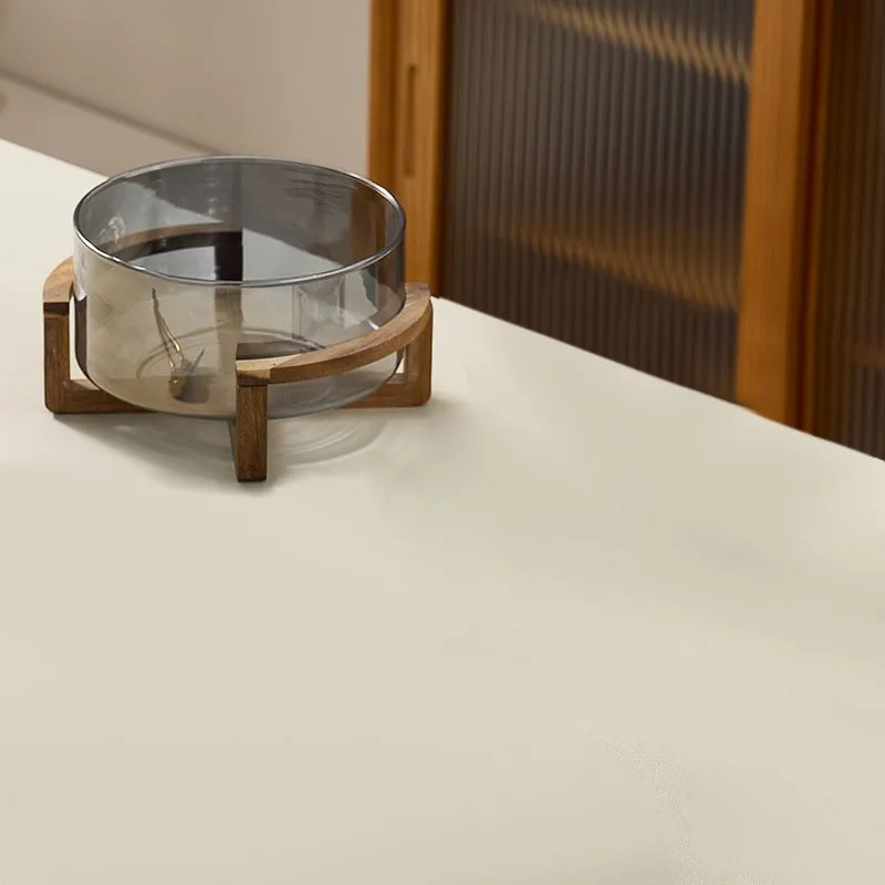 

ABVJ-Glass Fruit Bowl With Wooden Stand-Transparent, Amber, Smoke Color Options For Home, Hospitality& KTV Environments Hotel