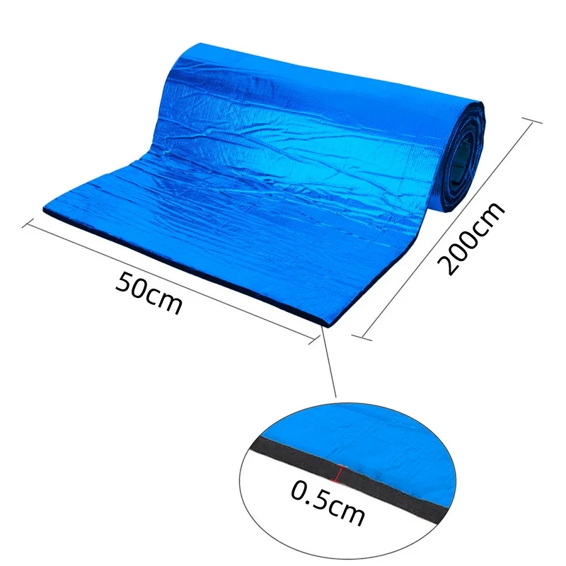 1PCS 200cmx50cmx5mmThick Noise Insulation Mat Heatproof Soundproof Foam For Auto Engine Hood Door Truck Firewall Wall - view 6