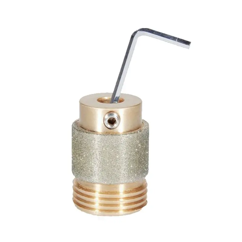 A69e2pcs 1Inch Stained Glass Diamond Grinder Bit Tools Brass Core Stained Glass Grinder Bits Diamond Grinder Bit Tools