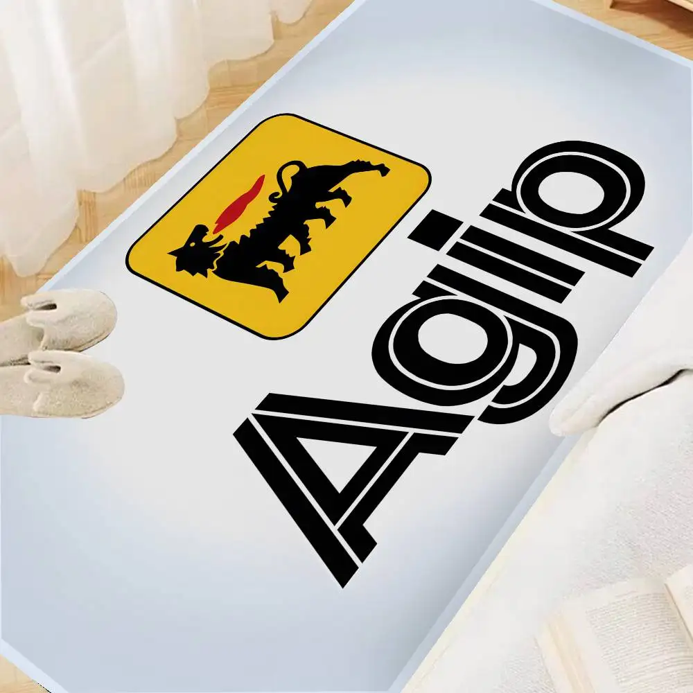 Alfombra lavable antideslizante para puerta de coche A-Agip E-Eni Racing, alfombra para sala de estar, sofá, sillas, cocina, alfombra para área de entrada