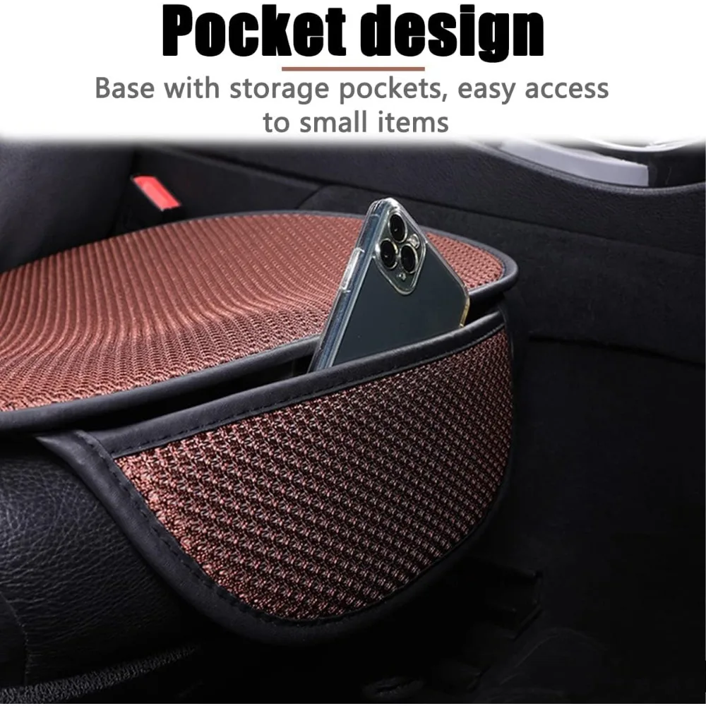 Car Seat Cushion Pad,Breathable Comfort Auto Front Seat Cushion Mat,Vehicle Interior Accessories for Truck, SUV, Van