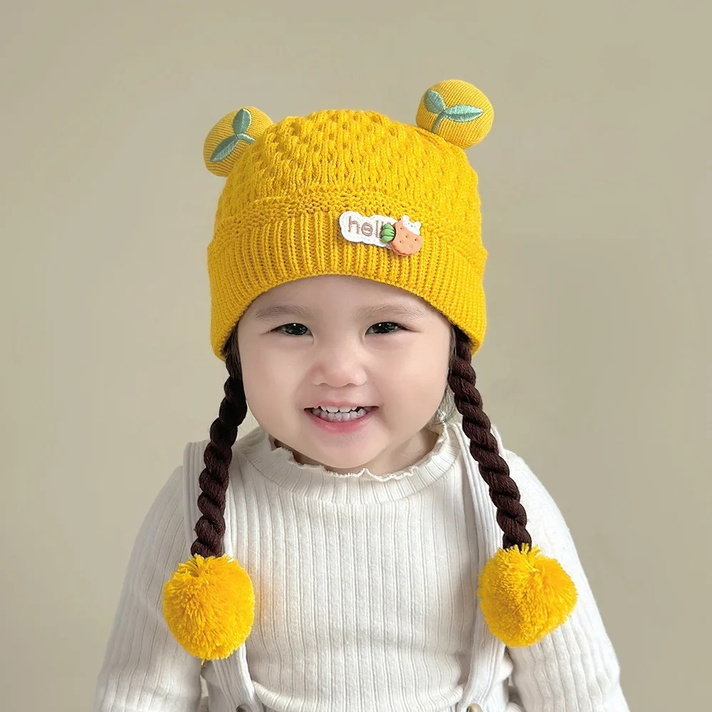 

Cute Cartoon Baby Ear Protection Cap Keep Warm Windproof Toddler Beanie Thickened Kids Beanie Cap Winter