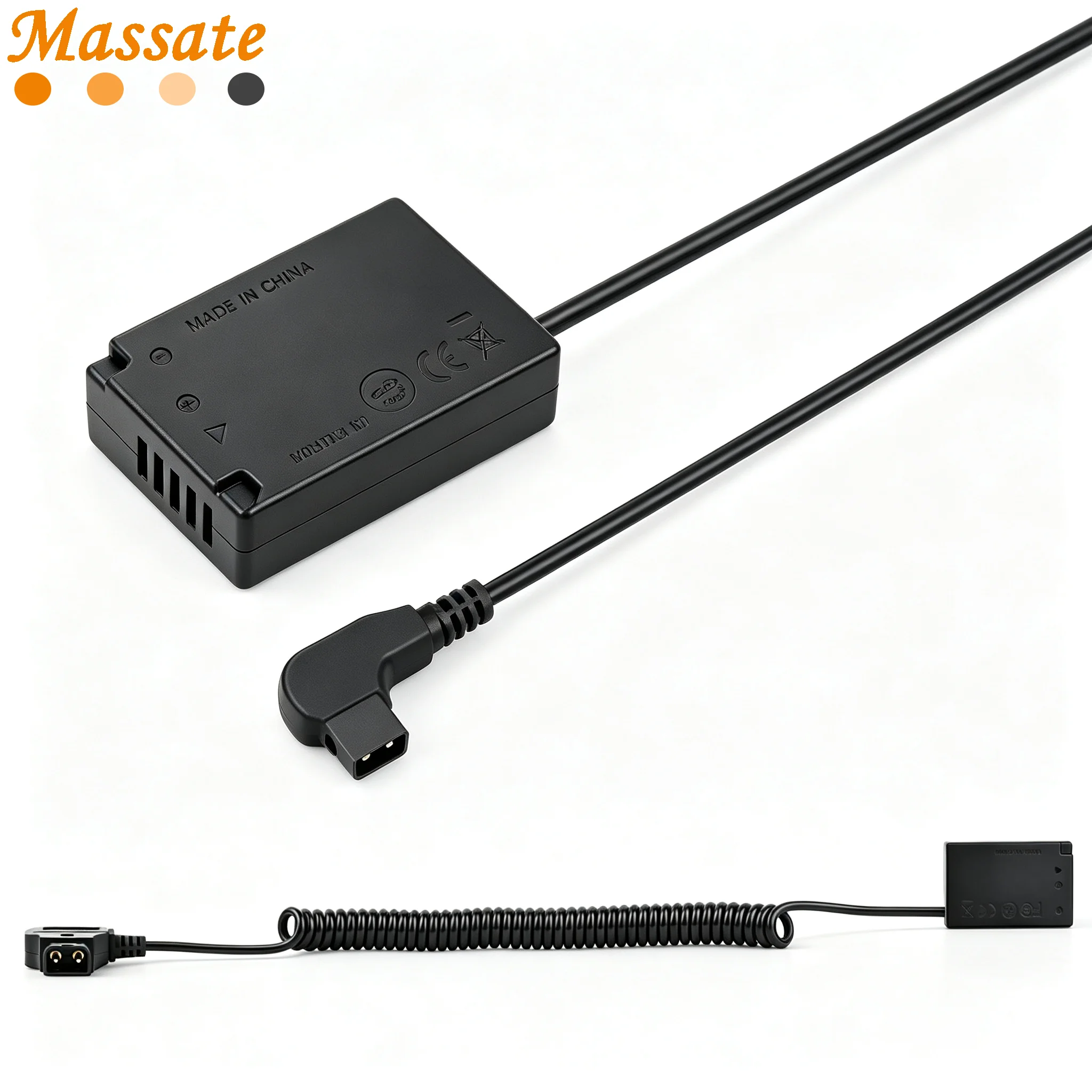 LP-E17 Dummy Battery DR-E18 D-TAP Coupler for Canon EOS Rebel T6i T6s T7i T8i RP SL2 SL3 R8 R10 R50 R100 77D 200D 250D 750D