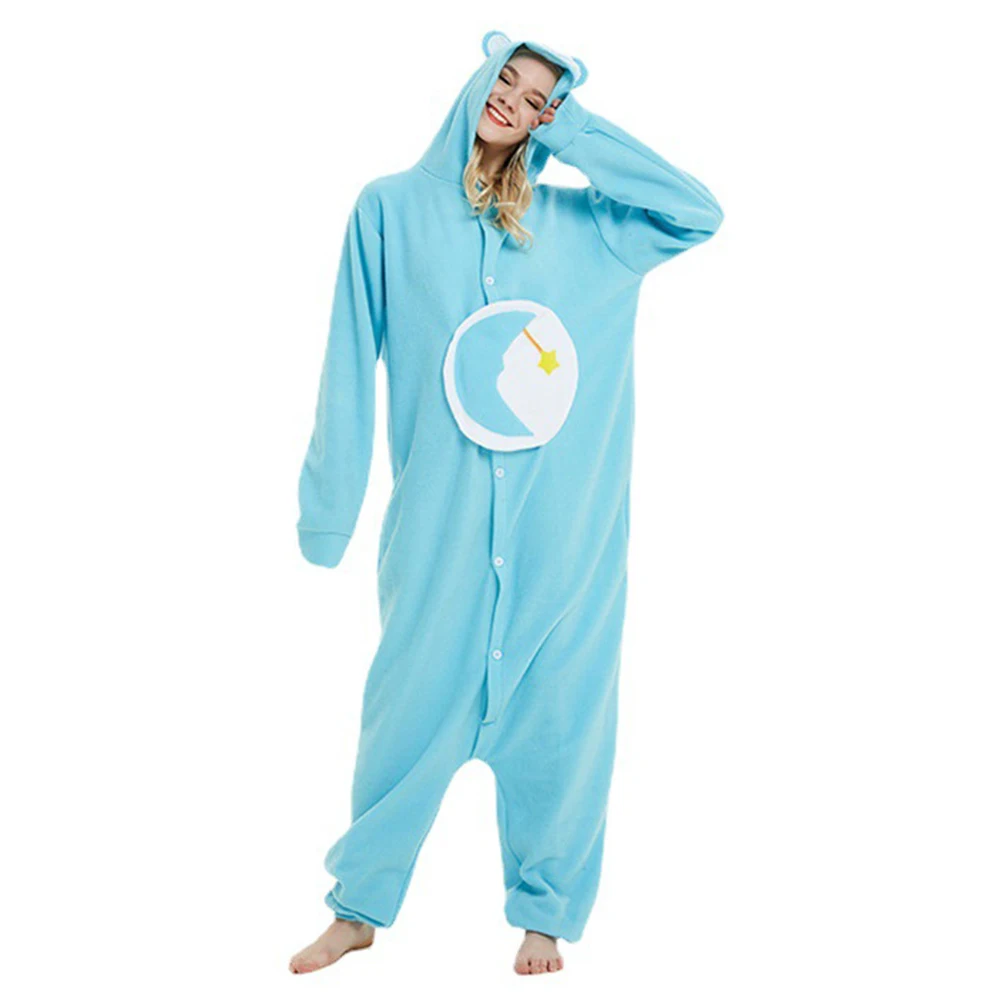 Pijama Unisex de lana Polar para adultos, mono de una pieza, disfraz de Anime Kigurumi, Halloween y Navidad