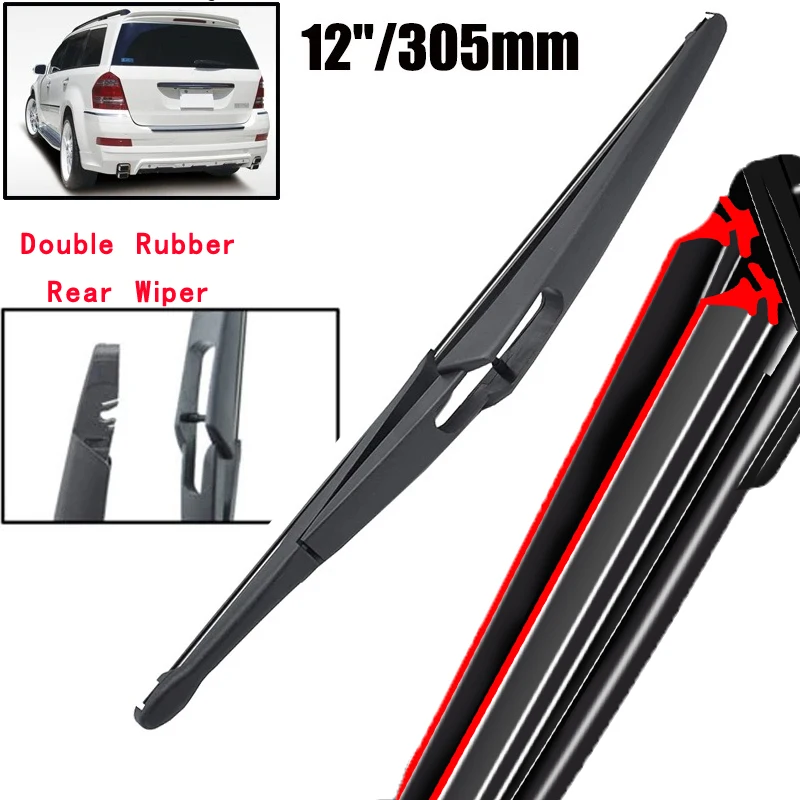 

Car Wiper 12" Rear Wiper Blade For Mercedes-Benz GL-Class X164 X166 2006 - 2019 Windshield Windscreen Tailgate Window Brush