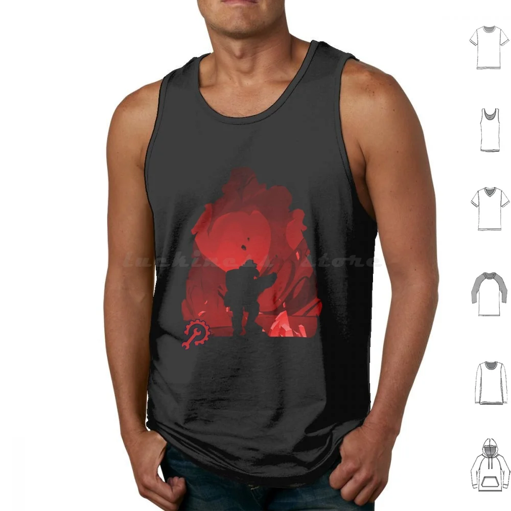 Deep Rock-Engineer * Negative Illusion * Tank Tops Print Cotton Deep Engineer Dwarf Dwarves Deep Galactic Deep Galactic