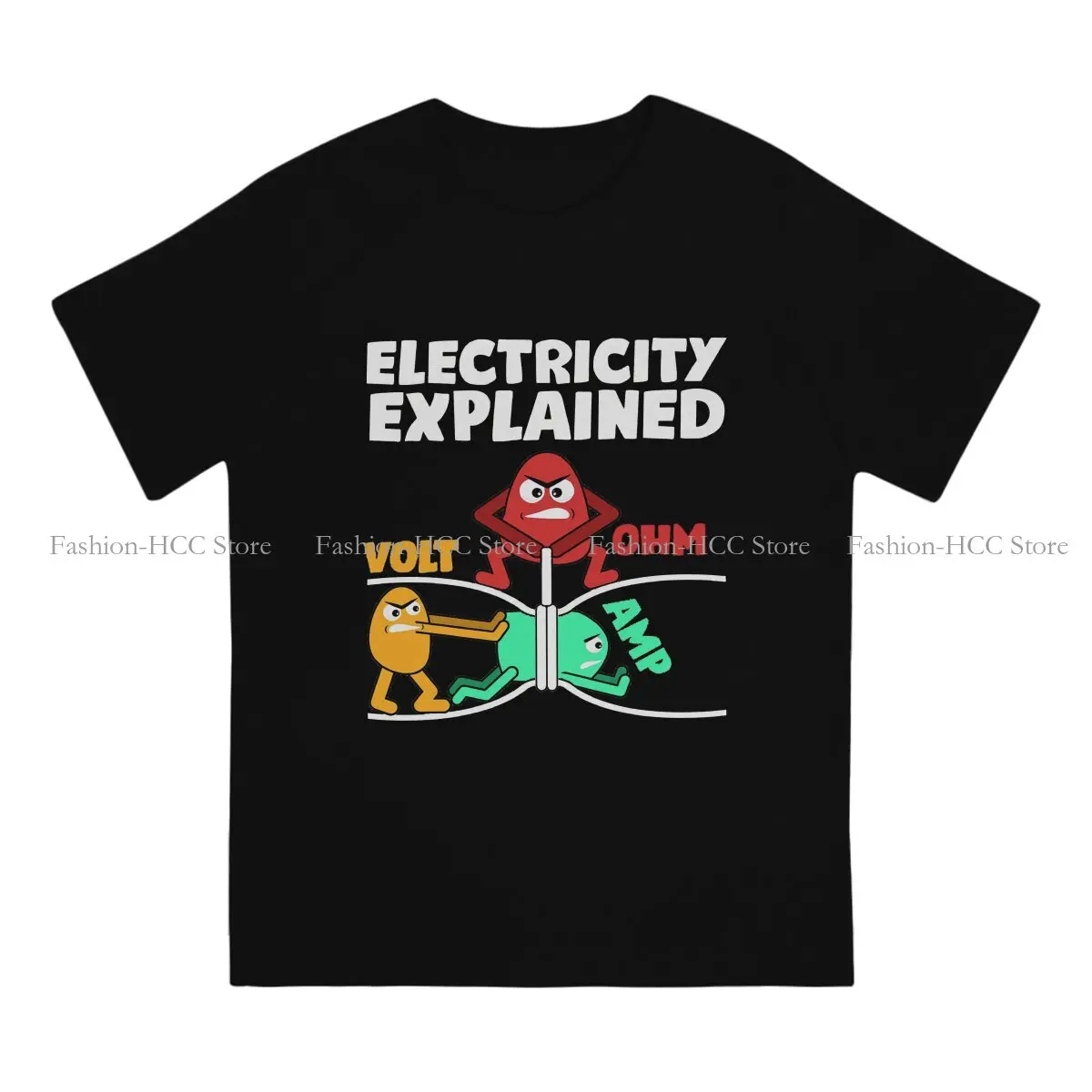 Electrical Engineering Electricity Polyester TShirts Funny Electrician Design Explains Distinctive Homme T Shirt Funny Tops