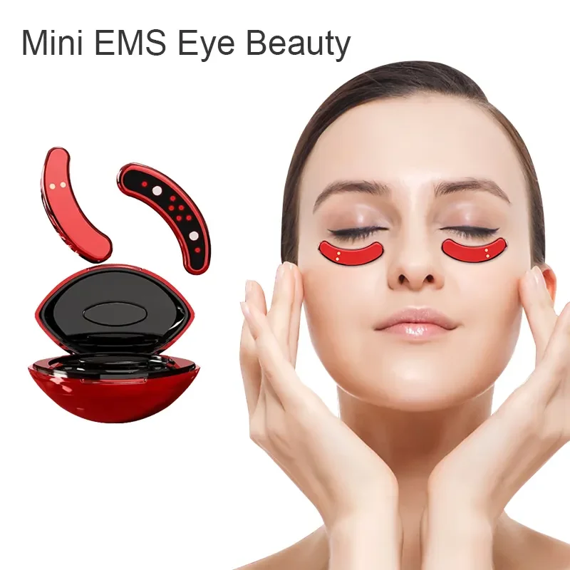 Eye Massager Beauty Device Relief Eye Facial Relaxation Electric Red Light Eyes Heating Reduce Dark Circles Eye Bag Anti-Wrinkle