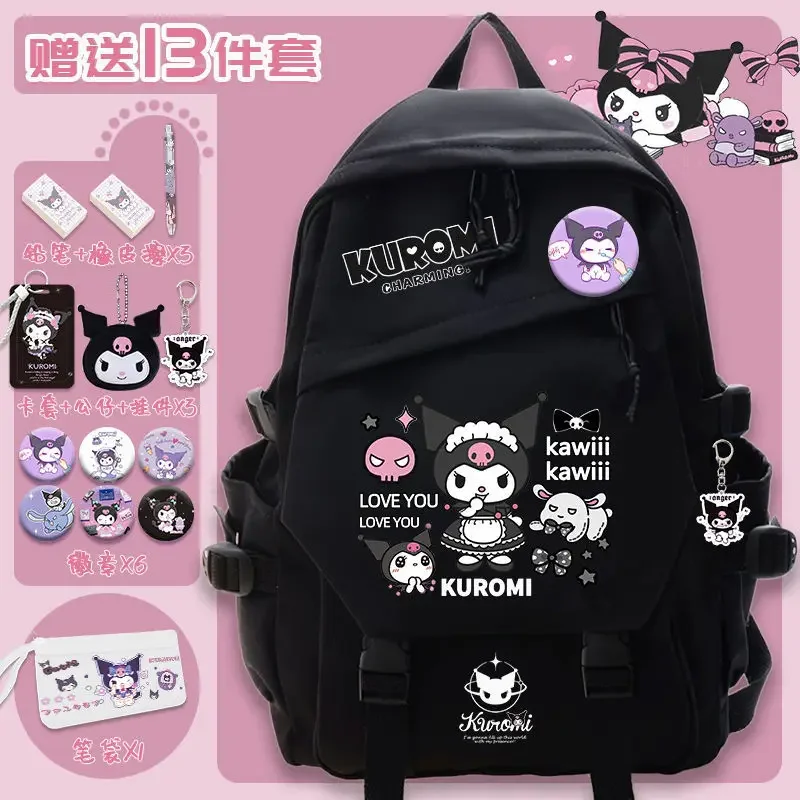 Sanrio New Clow M Backpack Girls' Large Capacity Student Fashion Cute Schoolbag Simple