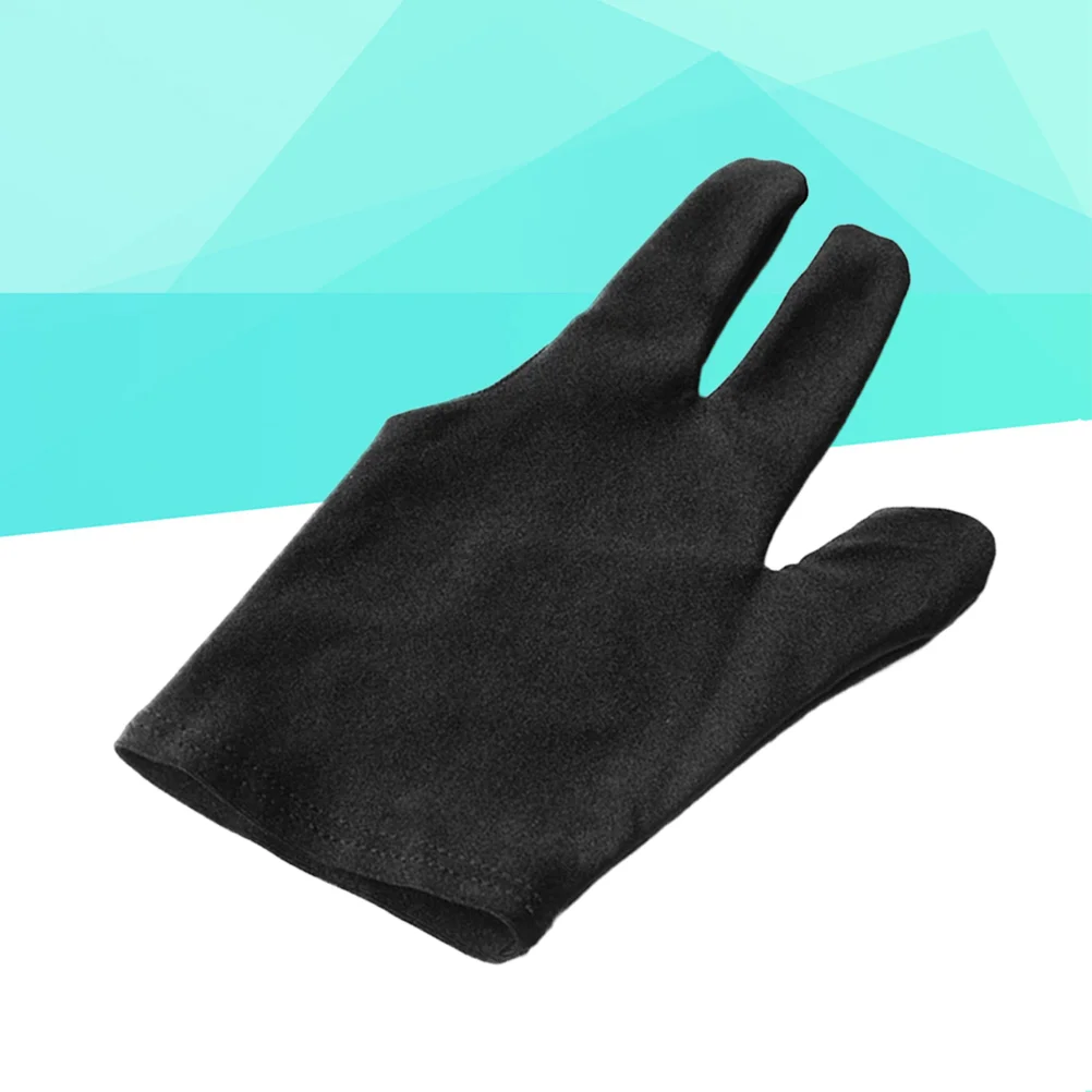 

12 Pcs Mittens 3 Fingers Gloves Three Accessory Billiard Cue Accessories Billiards Black Child