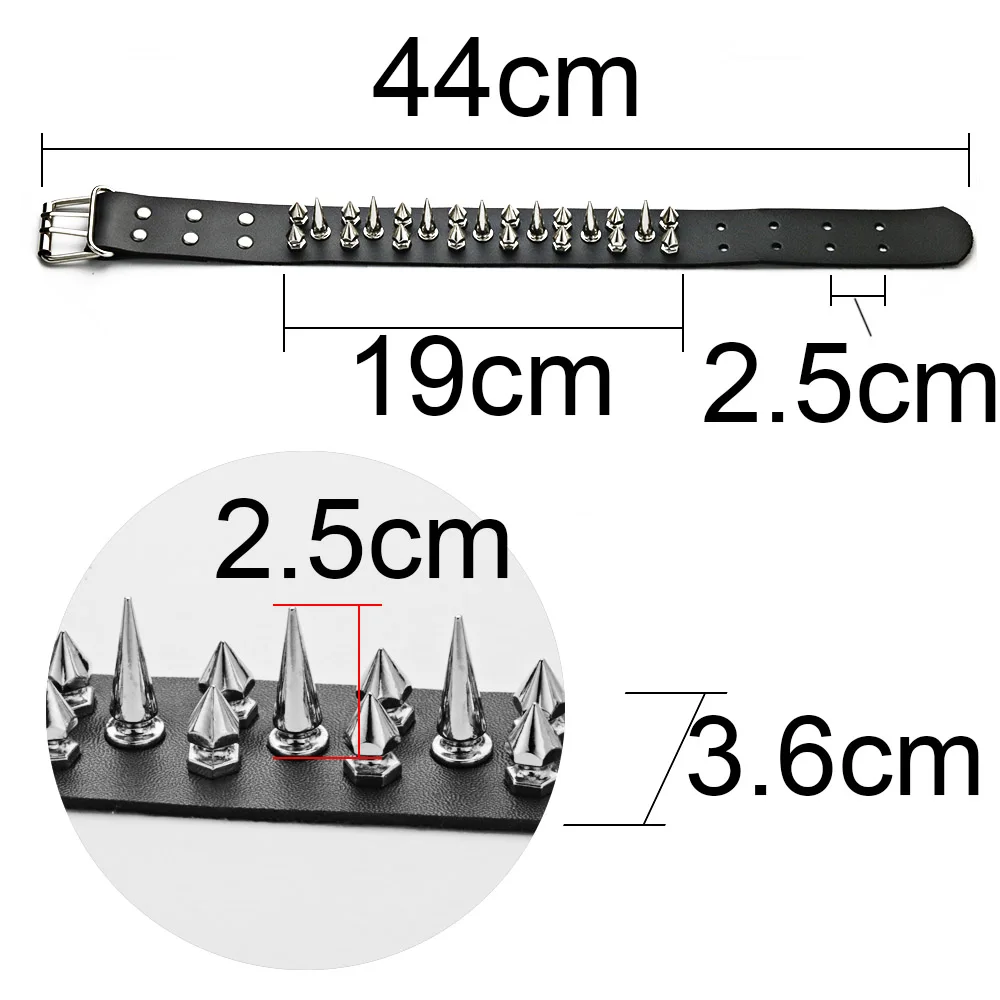 Punk Spike Rivets Stud Choker Necklace PU Leather Rock Gothic Chokers Collar Goth Harajuku Anime Girl Sexy Jewelry X636c