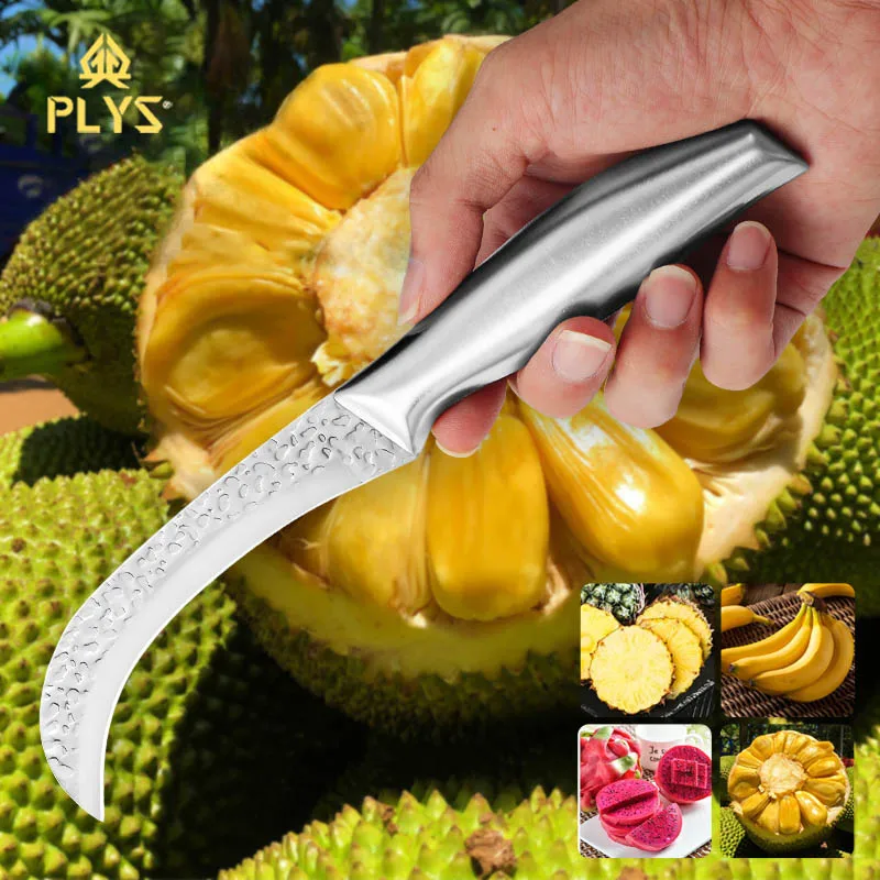 Forged small curved knife, sharp fruit knife, household stainless steel peeler knife, commercial banana pineapple knife