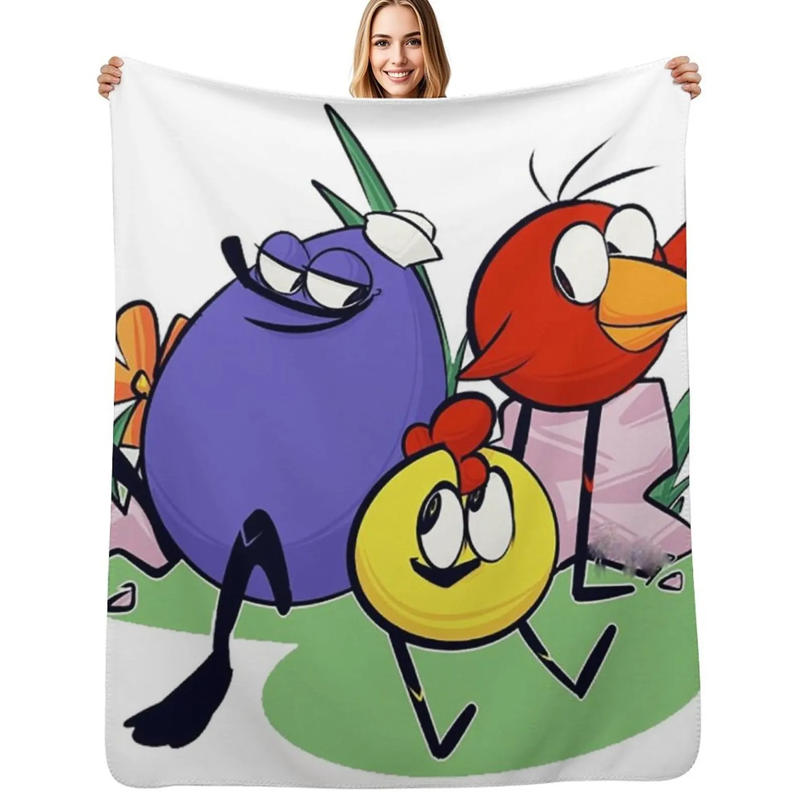 Peep and the Big Wide World Throw Blanket Easy Care Comfortable Blanket for Couch