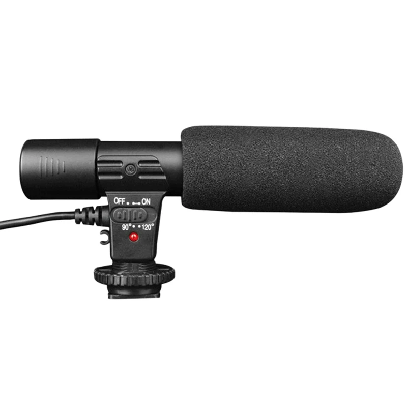 Microphone Stereo Camera Microphone Condenser Video Camera Interview Microphone For Nikon Canon DSLR Camera Computer