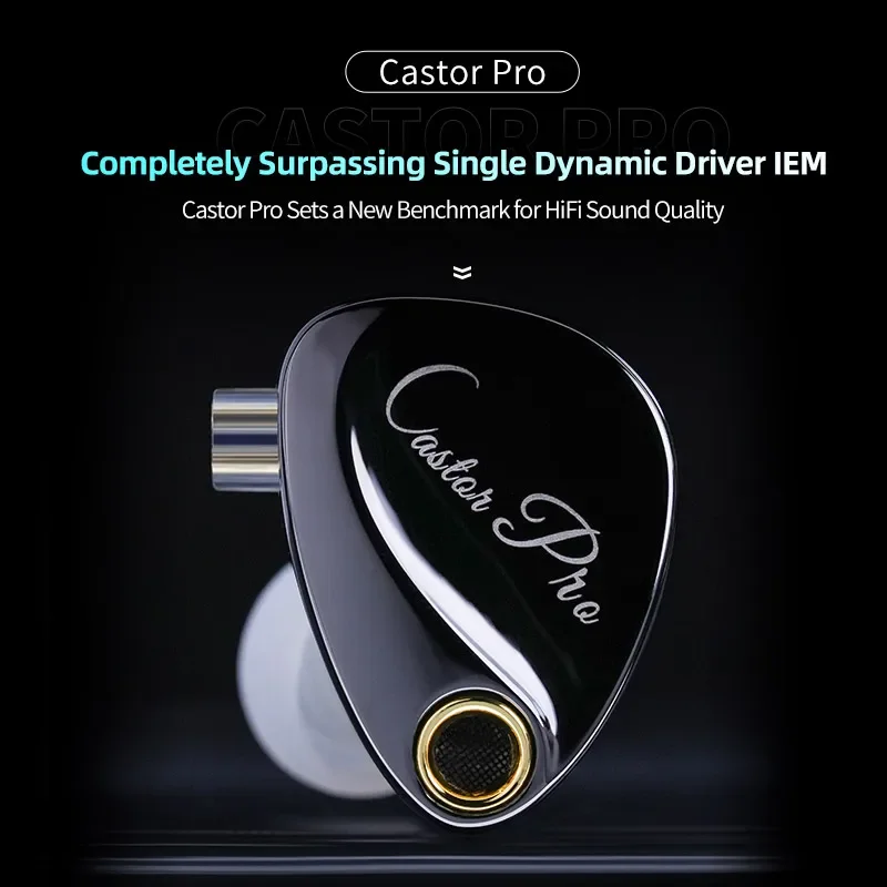 سماعات أذن KZ Castor PRO 2DD داخل الأذن HiFi سماعات أذن قابلة للضبط الراقية Stets علامة جديدة لسماعات الرأس ذات جودة صوت Hfi