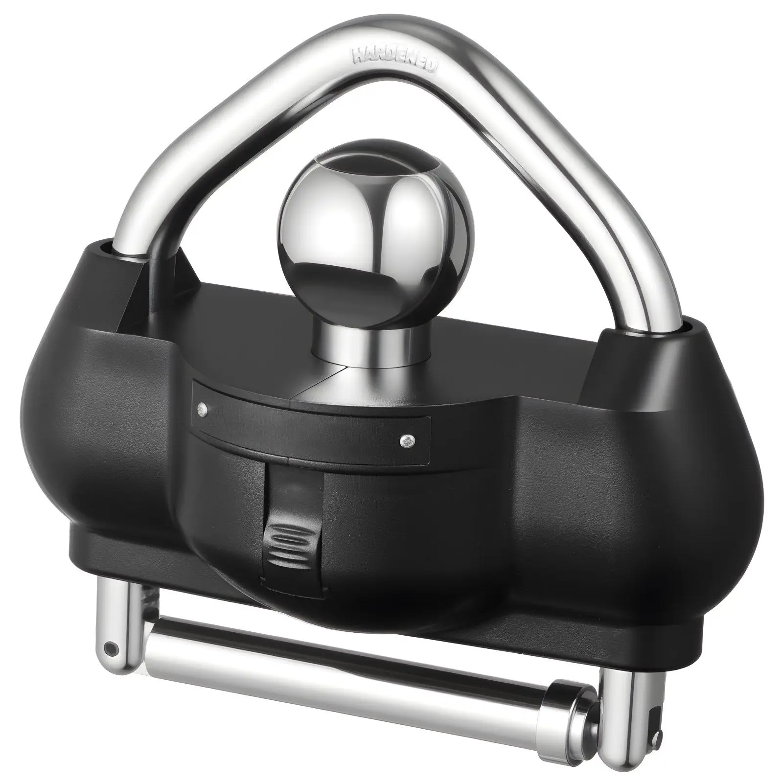 

Замок для фаркопа, подходит для сцепных устройств 1-7/8 дюйма, 2 дюйма, 2-5/16 дюйма, усиленный противоугонный замок для шаровой опоры прицепа с 3 ключами