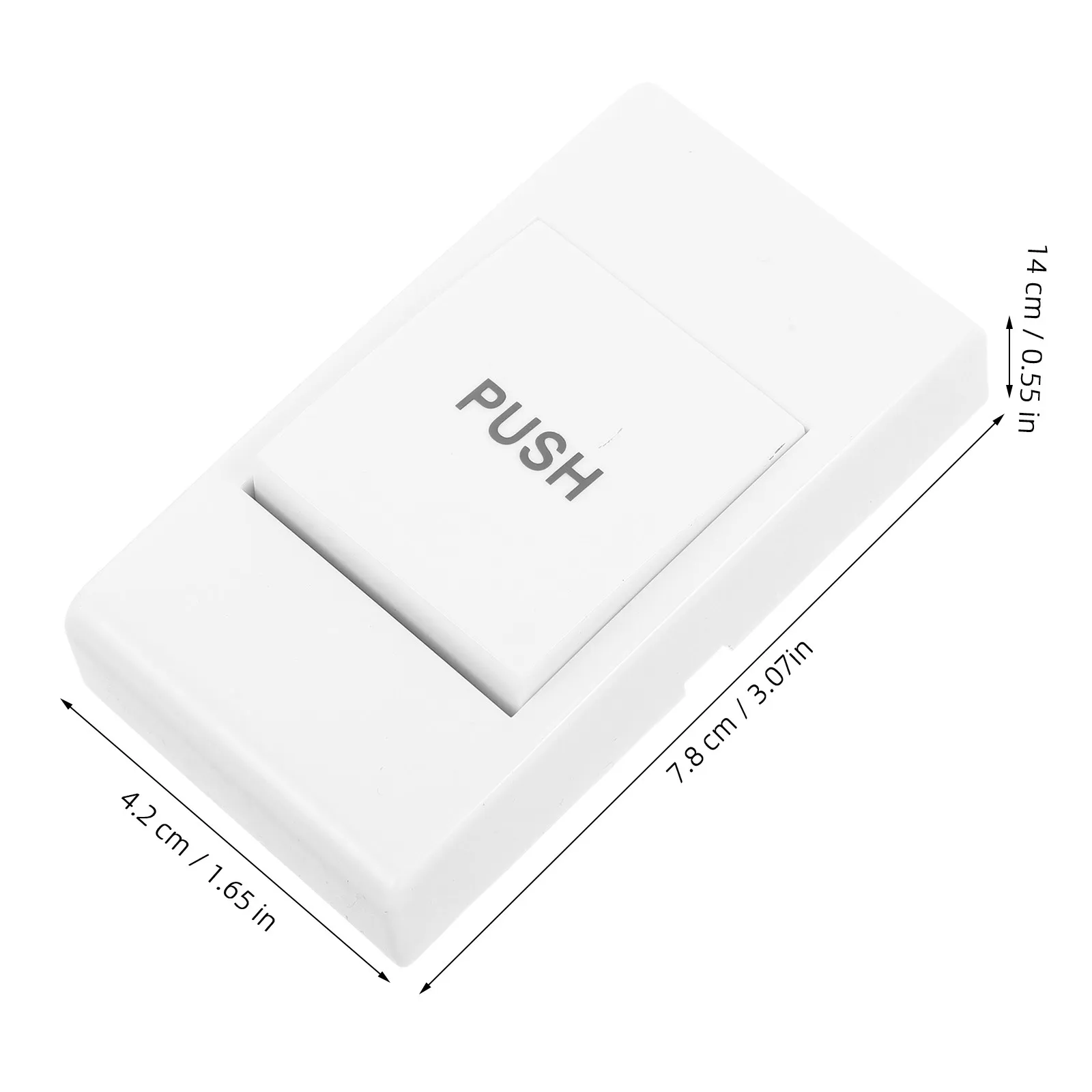 Single Button Door Release Switch White Panel for Access System Push to Exit Button Electric Lock Access Control Terminal Indoor