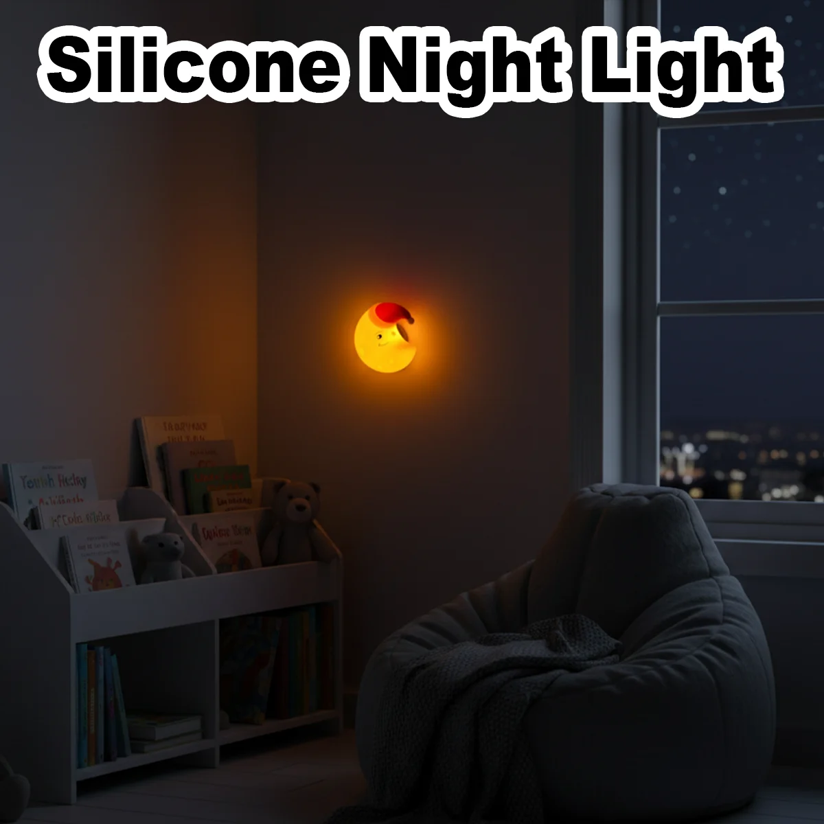 

Rechargeable Silicone Led Night Light Wall Lamp Dimmable Bedside With Usb Kids Decor Moon Touch Cute Baby Cloud For Bedroom Star