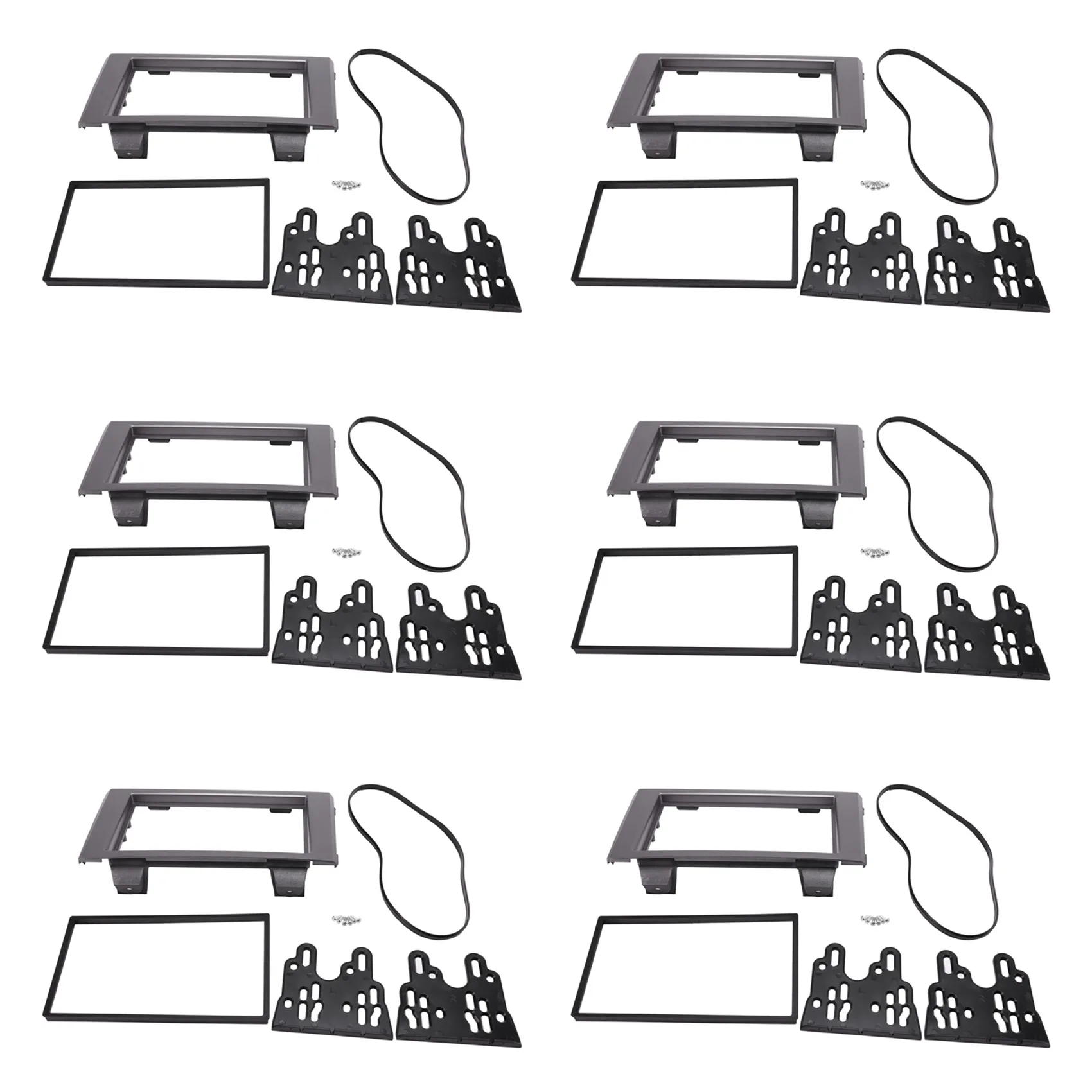 

6X Double Din Car Fascia Radio Panel for IVECO Daily 2006-2014 Audio Frame Dash Fitting Kit Install Bezel