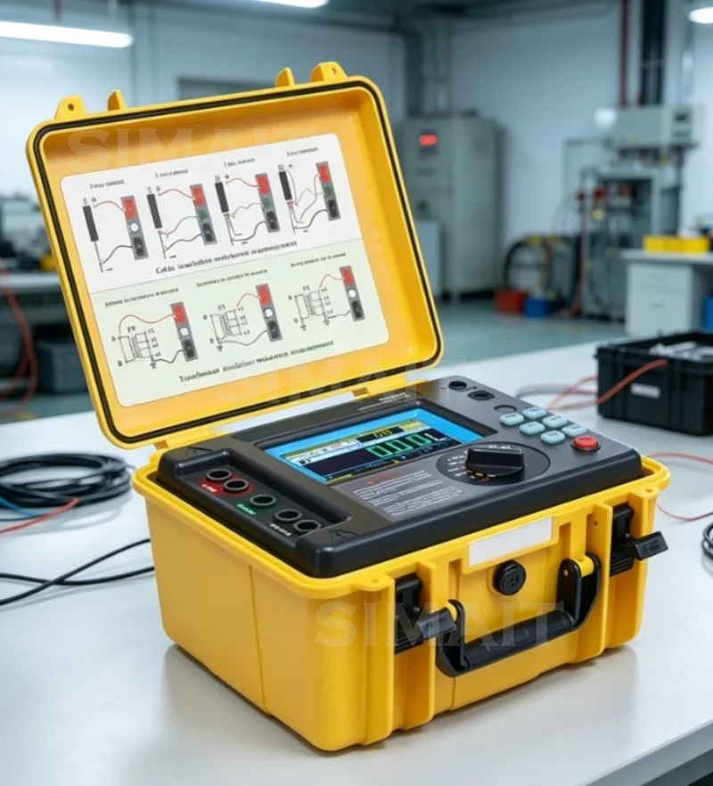 ETCR3520/3520C High Voltage Megohmmeter, 5kV/10kV/15kV Insulation Resistance Tester 0.005MΩ-30TΩ with Touch Screen