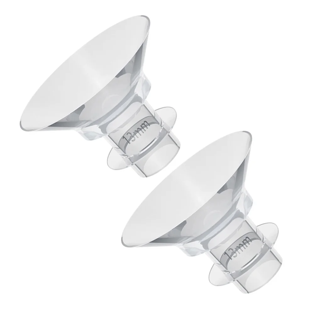 

2pcs Silicone Flange Inserts Replacement For Wearable Breast Pump Reusable Transparent Small Inserts Durable Replacement Parts