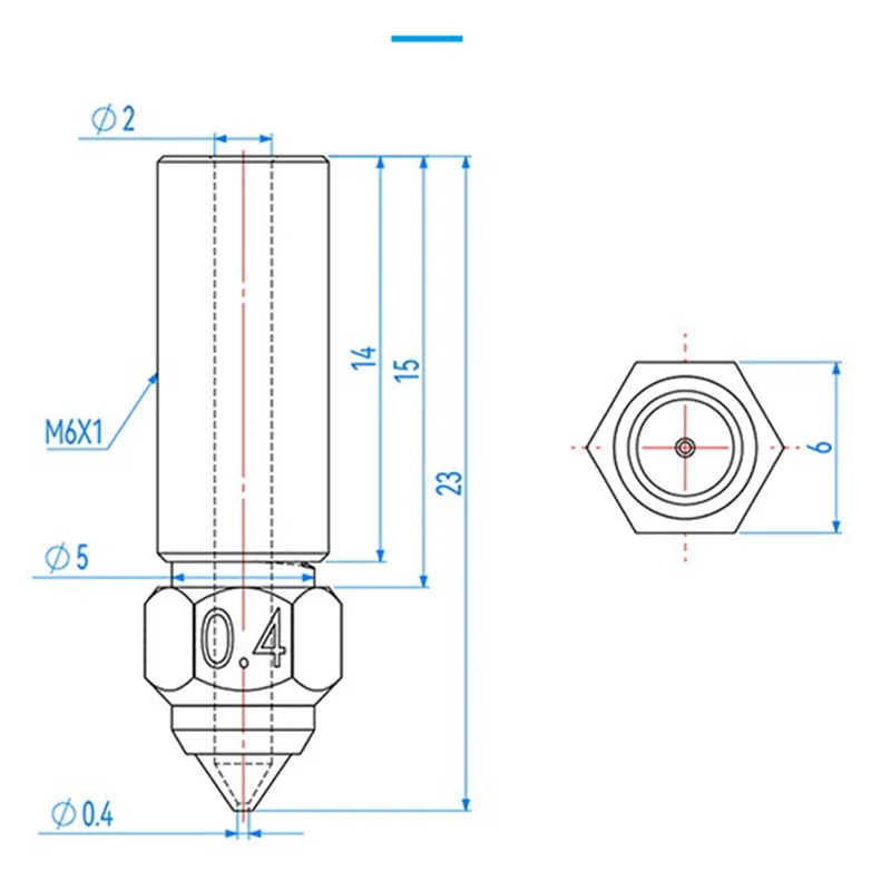 

AC37-K1 Nozzle Kit 3D Printer Nozzles, Hardened Steel Nozzle Copper Alloy Extruder Nozzles for K1, K1 MAX 3D Printer