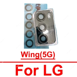 Rear Lens Glass Cover For LG Wing 5G LM-F100 Back Camera Lens Glass with Frame Holder Parts