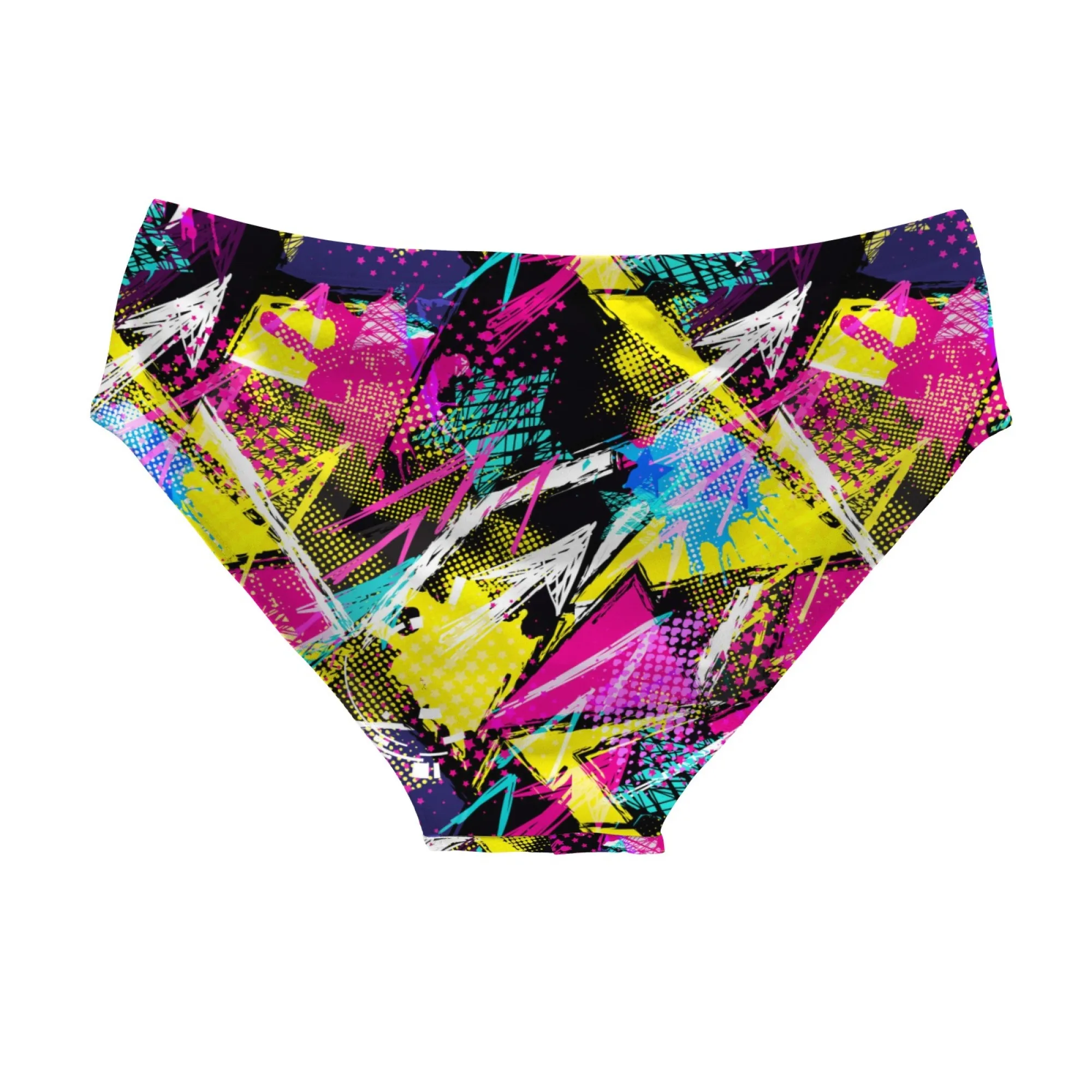 Cool Hip-Hop Graffiti Men's Swimming Trunks Sexy Bikini Lightweight Comfortable Men's Briefs Swimwear Casual Beach Surf Shorts