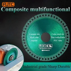 Composite Multifunctional Cutting Saw Blade 100mm Ultra-thin Saw Blade Ceramic Tile Glass Cutting Disc for Angle Grinder Tools