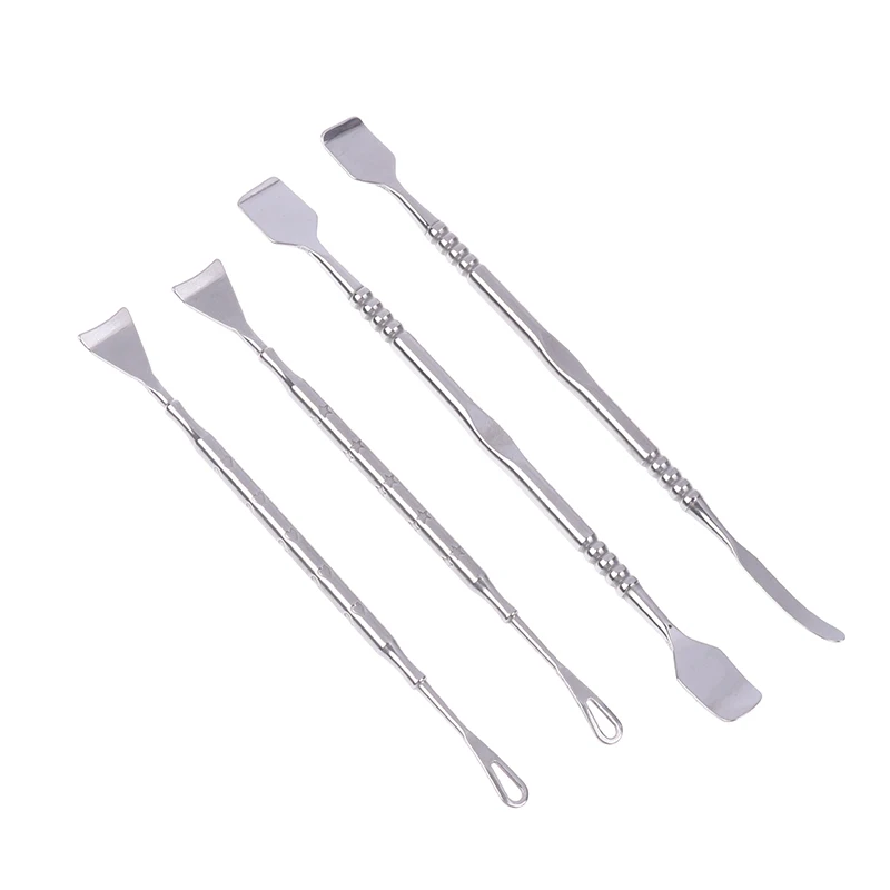 Estrattore di punti neri a doppia testa in acciaio inossidabile Strumento professionale per la cura della pelle per la pulizia dei pori del viso e la rimozione dei comedoni