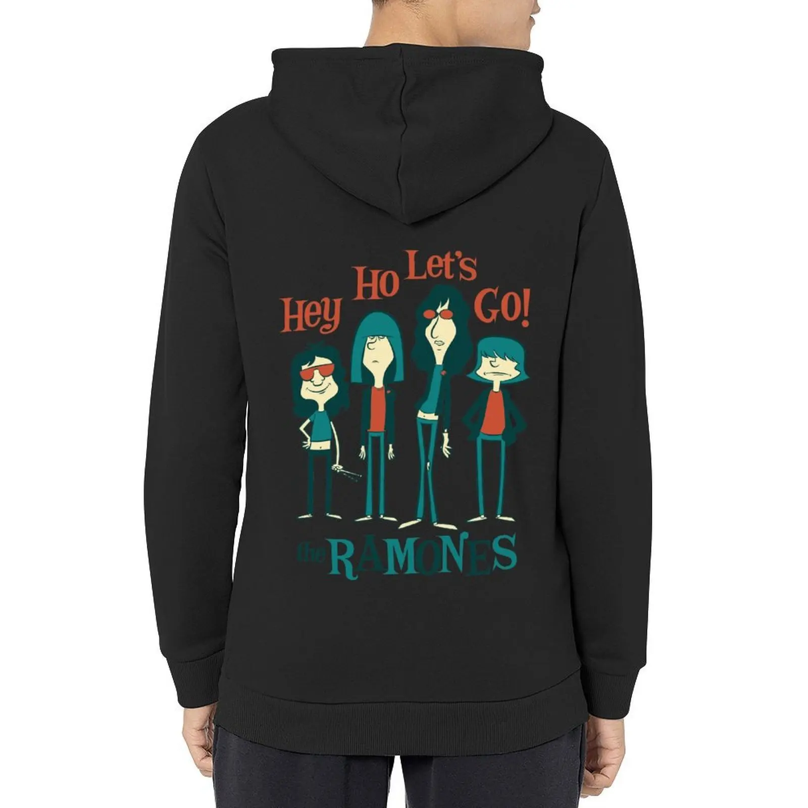 Hey Ho Let's Go The Punk Rockmones, Hey Ho Let's Go The Punk Rockmones Hoodie hooded shirt hoodie graphic