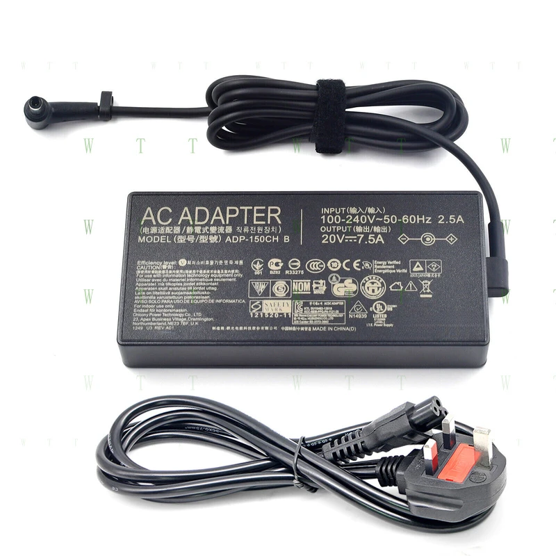 

Оригинал TTT для ASUS TUF FX705DT-AU068T FX705DT-AU078T Зарядное устройство переменного тока 6,0*3,7 150 Вт