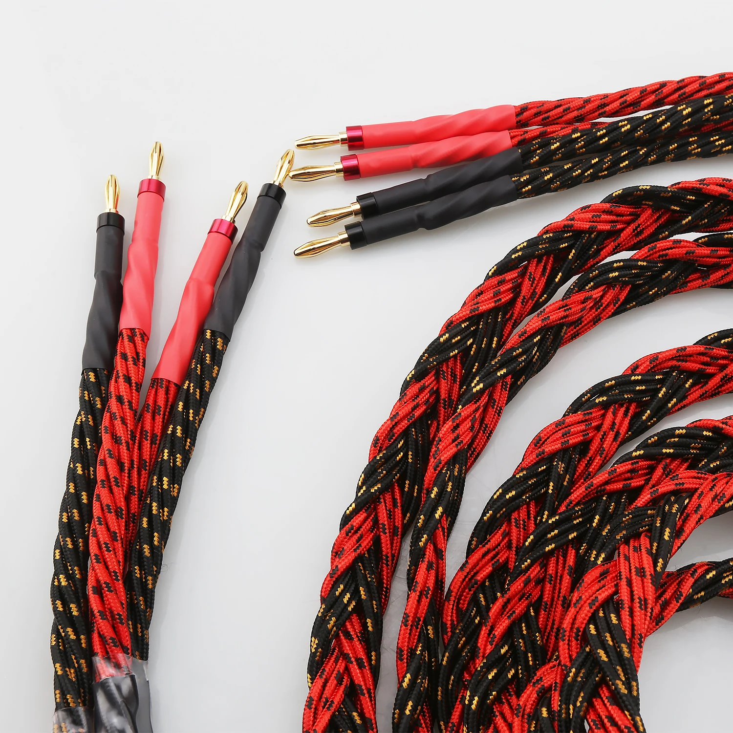 High-End Western Electric HiFi Audiophile Speaker Cable Audio Wire with Banana to Banana Plugs for Amplifier And Loudspeaker