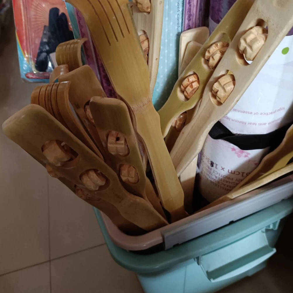 

Набор из 5 бамбуковых массажеров-чесалок для спины: портативный, телескопический, креативный, выдвижной инструмент для снятия зуда