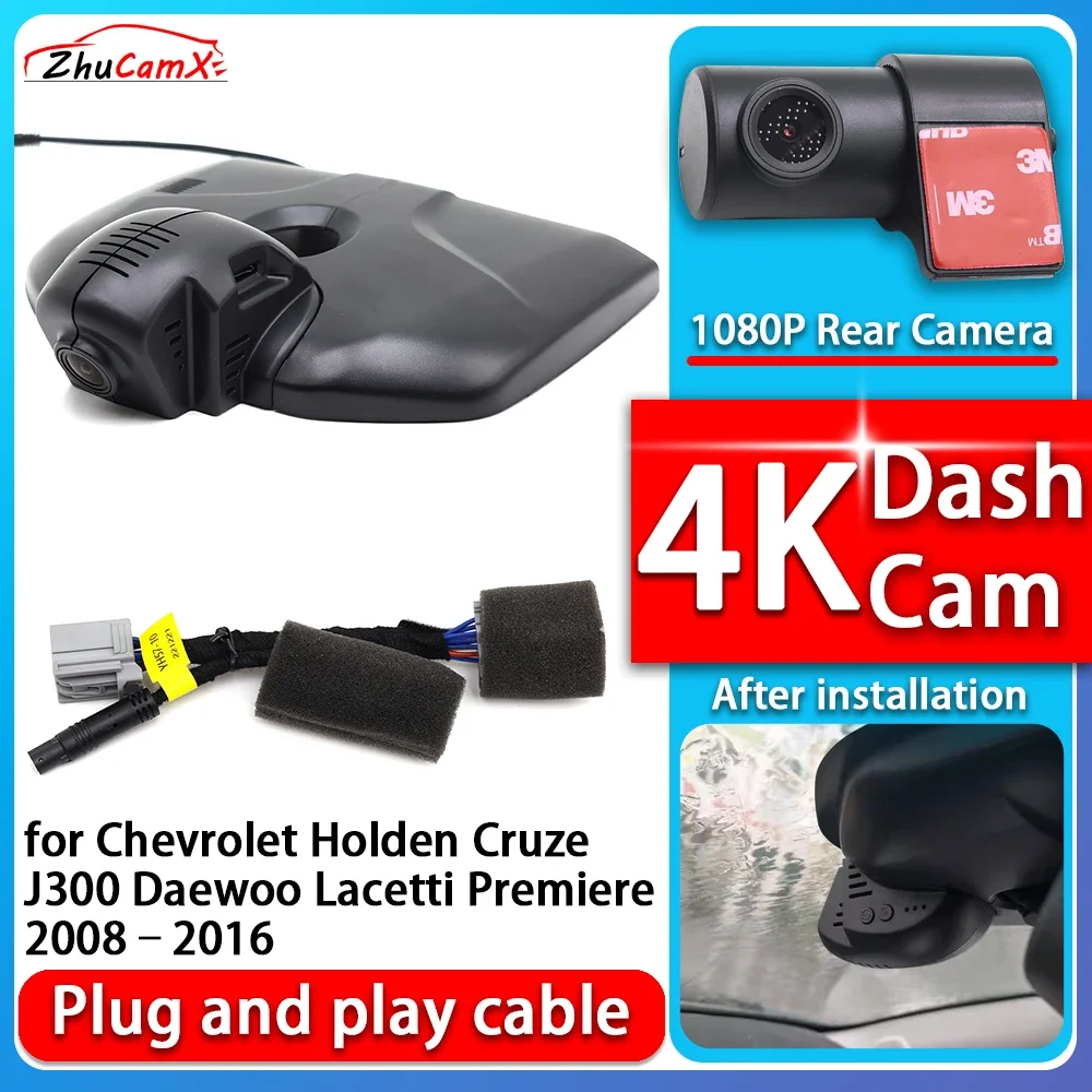 

4K 2160P Camera Plug and Play Dash Cam Video Night Vision For Chevrolet Holden Cruze J300 Daewoo Lacetti Premiere 2008–2016